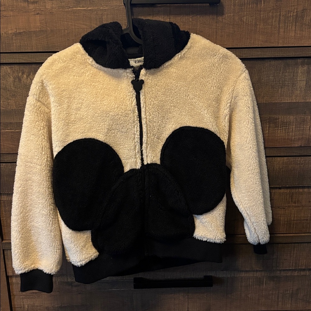 Cozy Cream and Black Hooded Jacket